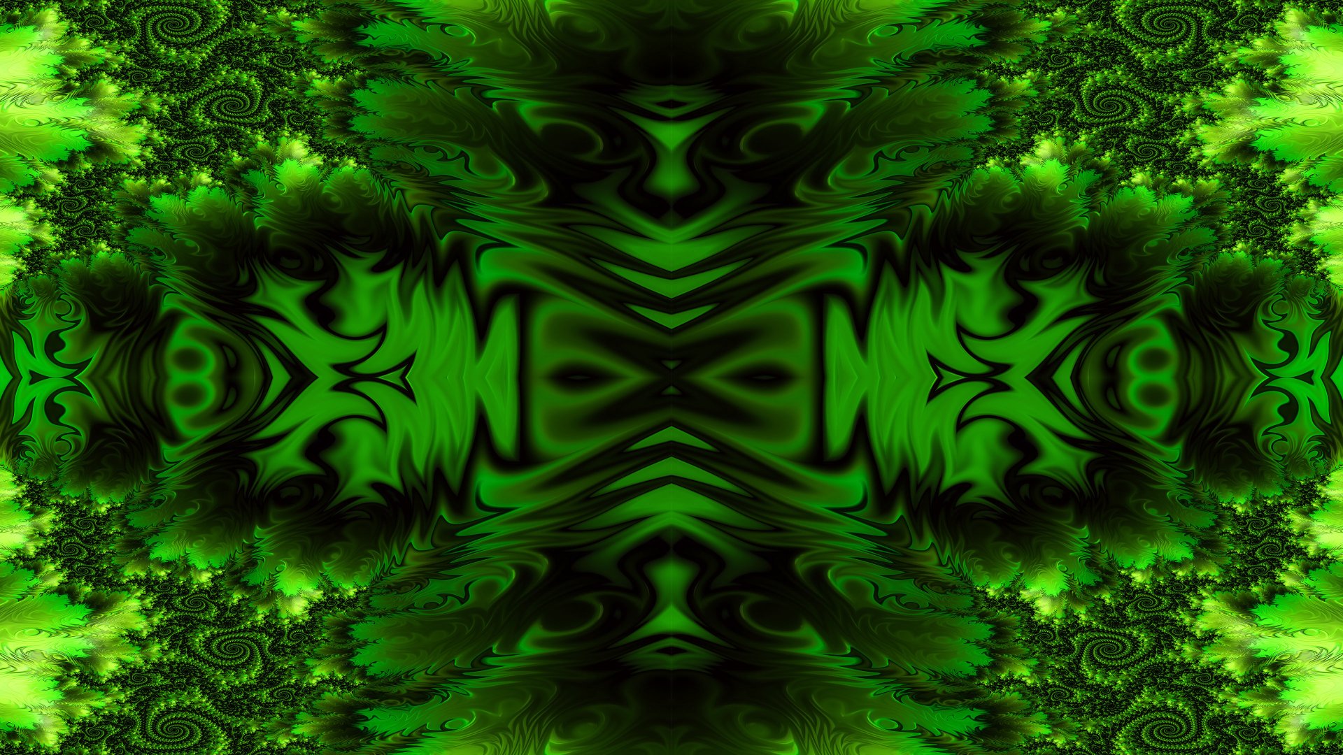 Trippy Psychedelic Fractal Wallpaper by Dr-Pen