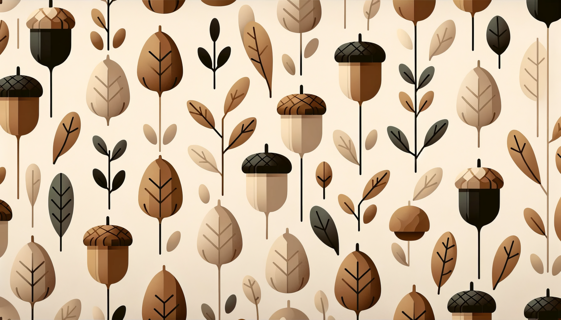 Autumn Leaves Pattern HD Wallpaper by robokoboto