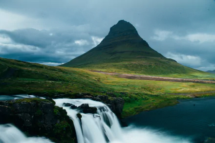 Kirkjufoss nature Kirkjufell HD Desktop Wallpaper | Background Image