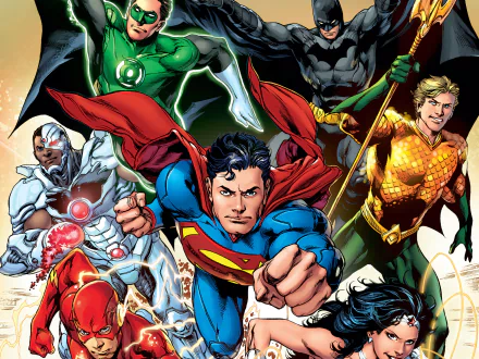 Comic Justice League HD Desktop Wallpaper | Background Image
