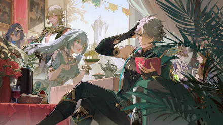 Kaveh (Genshin Impact) Faruzan (Genshin Impact) Al-haitham (Genshin Impact) Cyno (Genshin Impact) Tighnari (Genshin Impact) video game Genshin Impact HD Desktop Wallpaper | Background Image