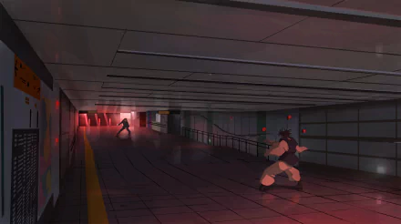 HD PC wallpaper featuring Yuji Itadori and Choso from the anime Jujutsu Kaisen in an intense underground battle scene.