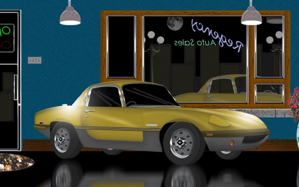 Vehicles Sports Car Lotus Elan Dealership Showroom HD Wallpaper | Background Image