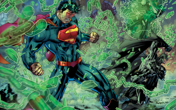 Epic Justice League comic HD desktop wallpaper and background.
