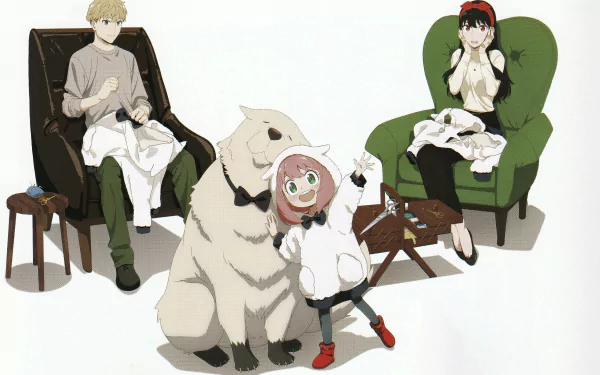Loid Forger Anya Forger Yor Forger Bond (Spy x Family) Anime Spy x Family HD Desktop Wallpaper | Background Image