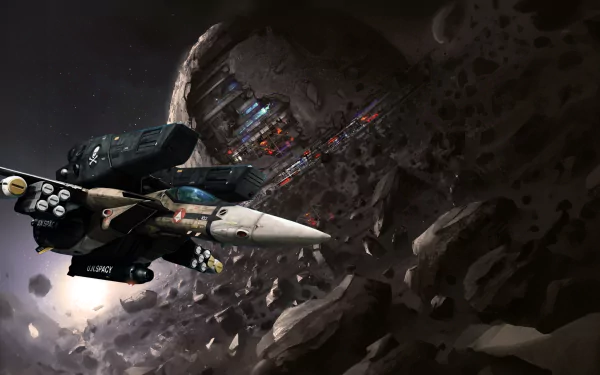  Super Veritech in space