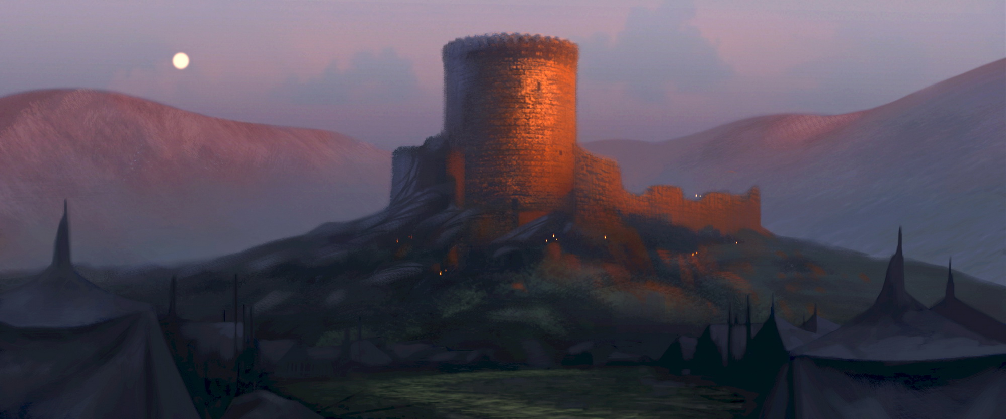 Fantasy castle desktop wallpaper