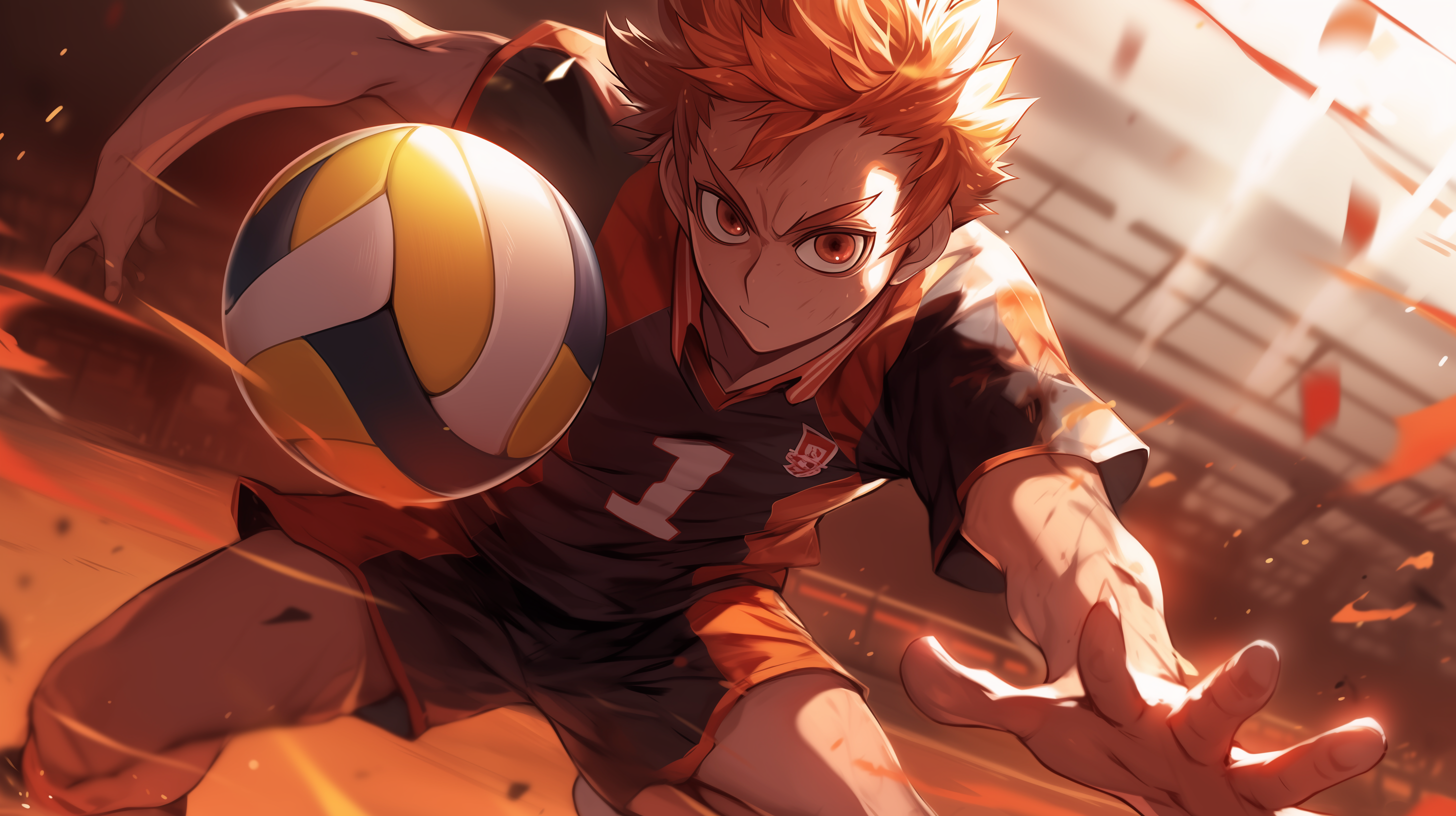 Volleyball anime hot girl
