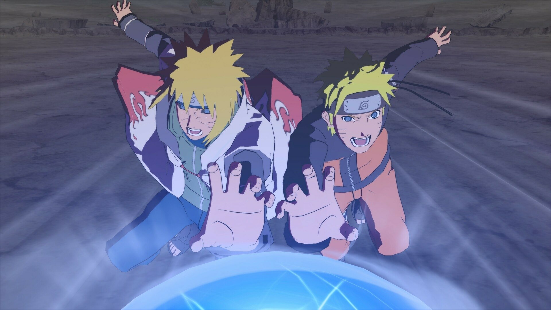 HD Wallpaper of Naruto and Boruto from NARUTO X BORUTO Ultimate Ninja STORM CONNECTIONS for Desktop Background.