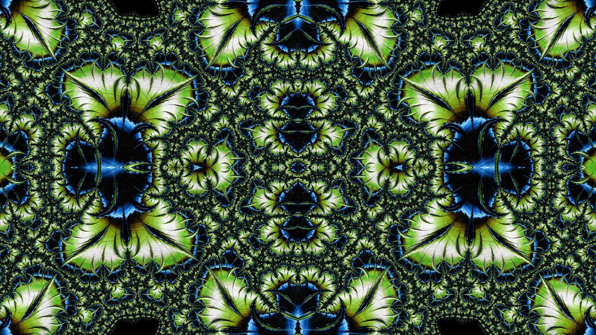 Trippy Psychedelic Fractal 4k Desktop Wallpaper by Dr-Pen