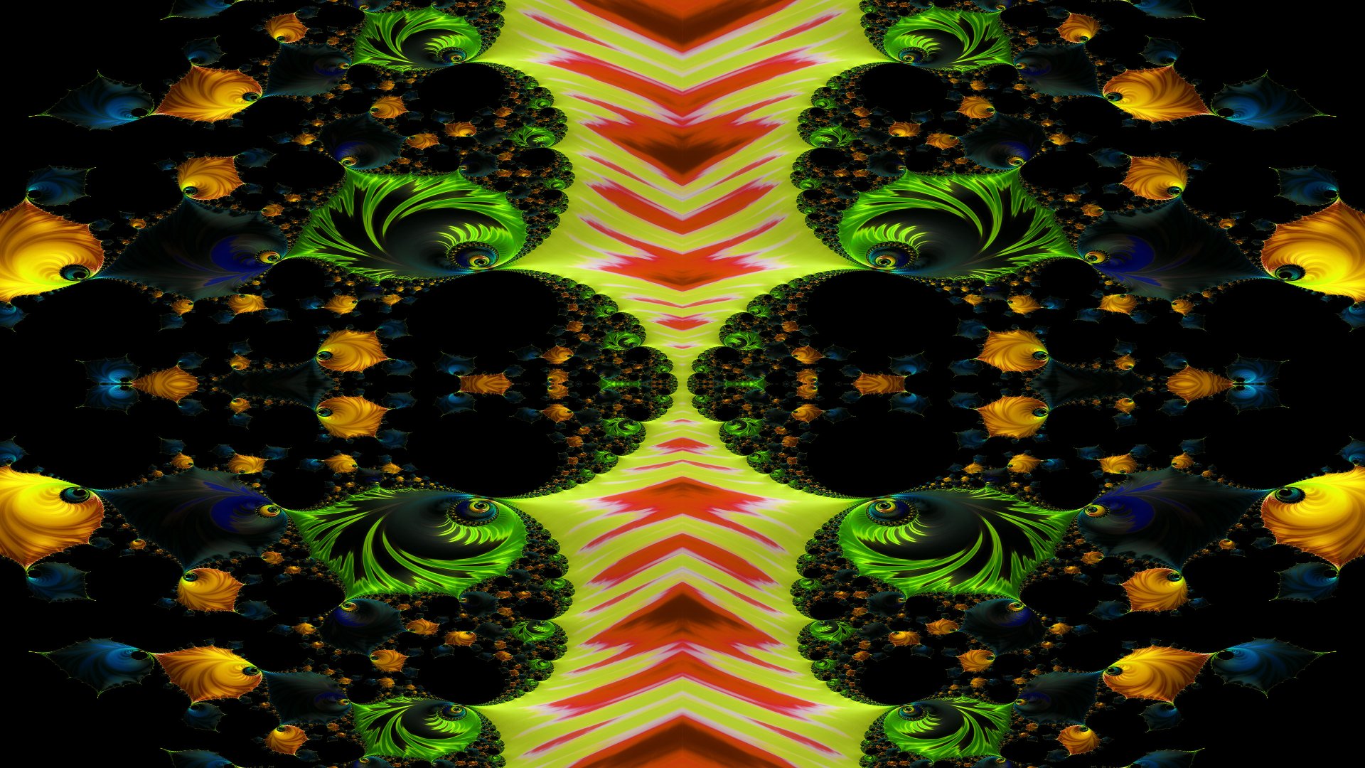 Trippy Psychedelic Fractal 4k Desktop Wallpaper by Dr-Pen