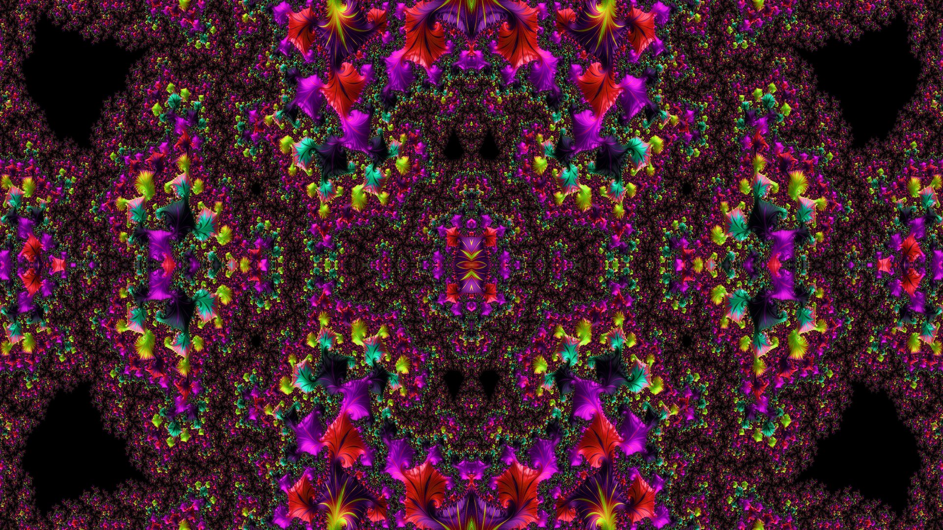 Trippy Psychedelic Fractal 4k Desktop Wallpaper by Dr-Pen