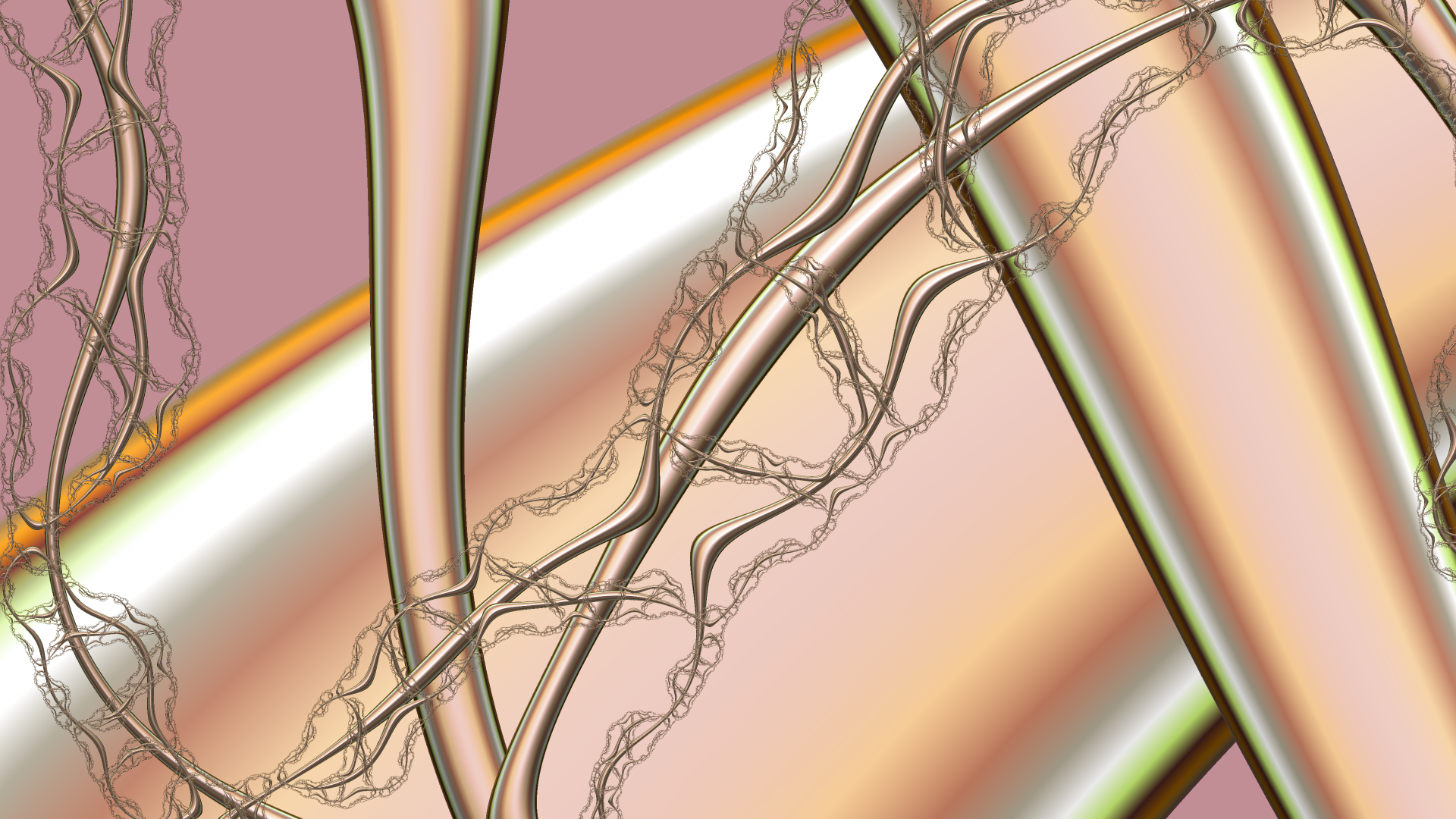 Trippy Psychedelic Fractal Wallpaper by Dr-Pen