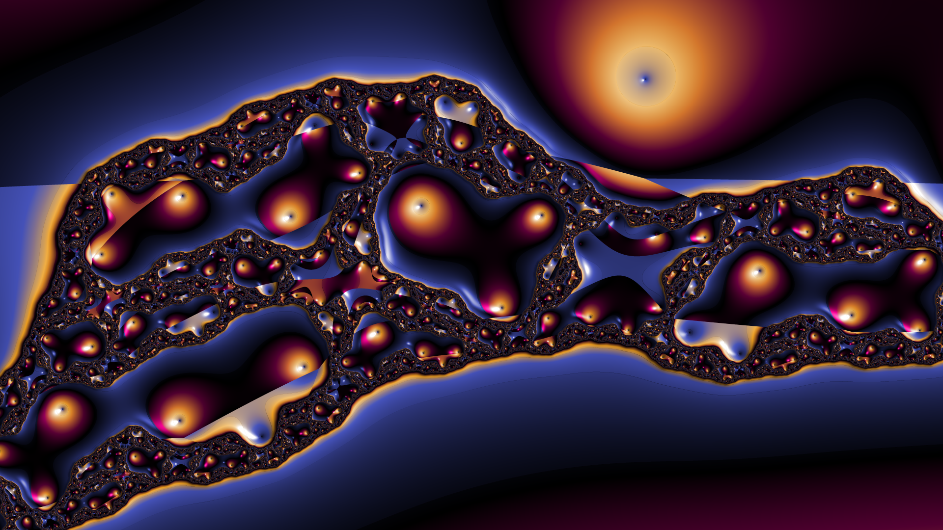 Trippy Psychedelic Fractal Wallpaper by Dr-Pen