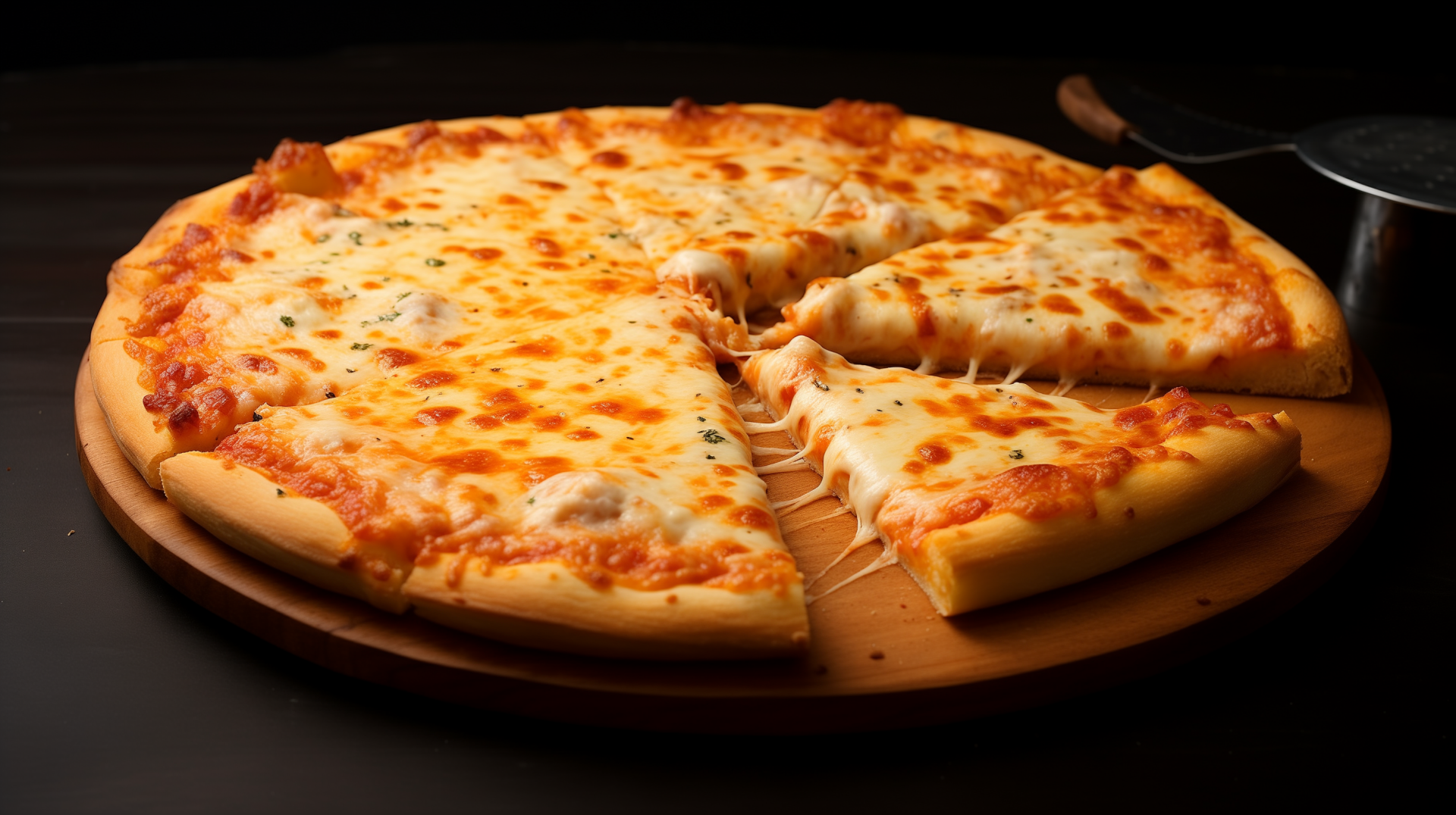 Delicious Cheese Pizza HD Wallpaper by robokoboto