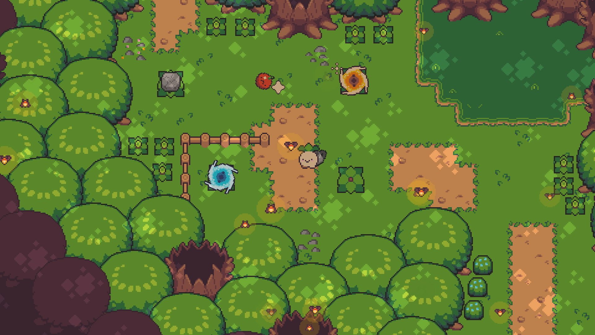 HD desktop wallpaper of Turnip Boy Commits Tax Evasion video game featuring vibrant in-game scenery.