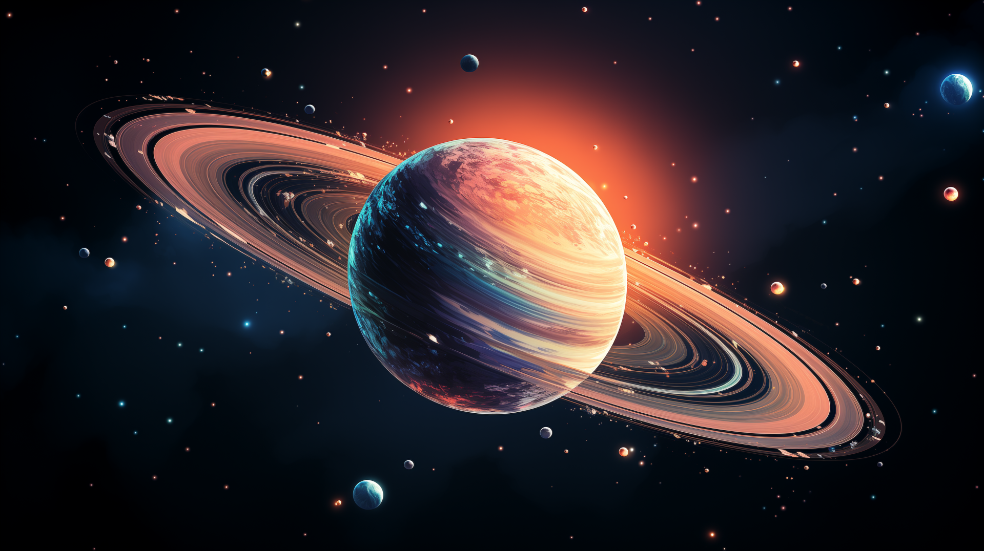 Majestic Saturn HD Wallpaper - Space Beauty for Your Desktop by ...