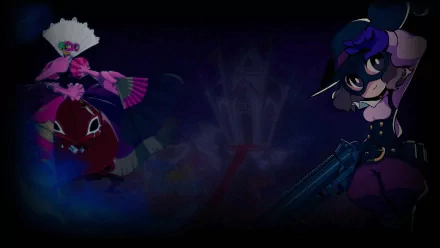 HD desktop wallpaper featuring characters from Persona 5 Tactica set against a dark, moody backdrop.