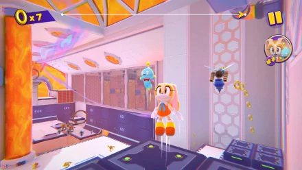 HD Sonic Dream Team desktop wallpaper featuring colorful game scene with characters.