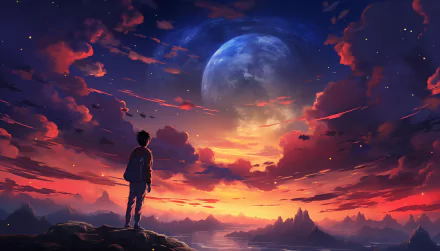 painting Anime Graphics HD Desktop Wallpaper | Background Image