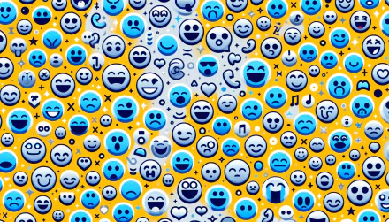 HD desktop wallpaper featuring a vibrant collection of various emoticons for a cheerful background.