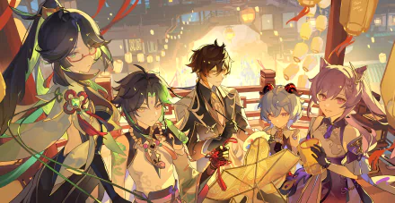 Xianyun (Genshin Impact) Zhongli (Genshin Impact) Xiao (Genshin Impact) Ganyu (Genshin Impact) Keqing (Genshin Impact) HD Desktop Wallpaper | Background Image