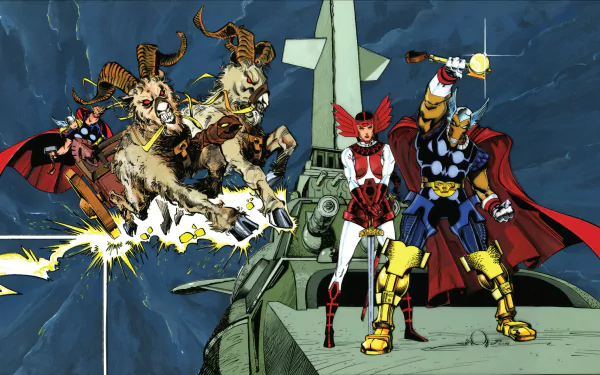 Comic Thor HD Desktop Wallpaper | Background Image