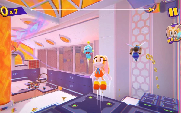 HD Sonic Dream Team desktop wallpaper featuring colorful game scene with characters.