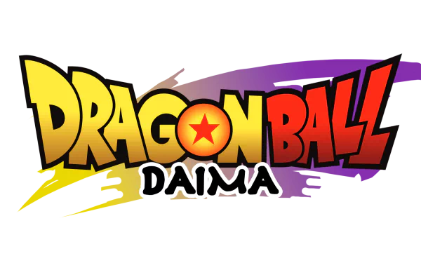 Dragon Ball DAIMA logo with vibrant colors, HD anime desktop wallpaper and background.