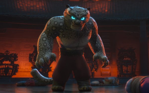 HD desktop wallpaper featuring Tai Lung from Kung Fu Panda 4, ideal for movie-themed backgrounds.