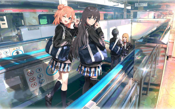 Yukino Yukinoshita Yui Yuigahama Iroha Isshiki Hachiman Hikigaya My Teen Romantic Comedy SNAFU HD Desktop Wallpaper | Background Image
