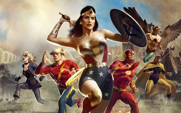 Justice Society: World War II HD Desktop Wallpaper | Background Image