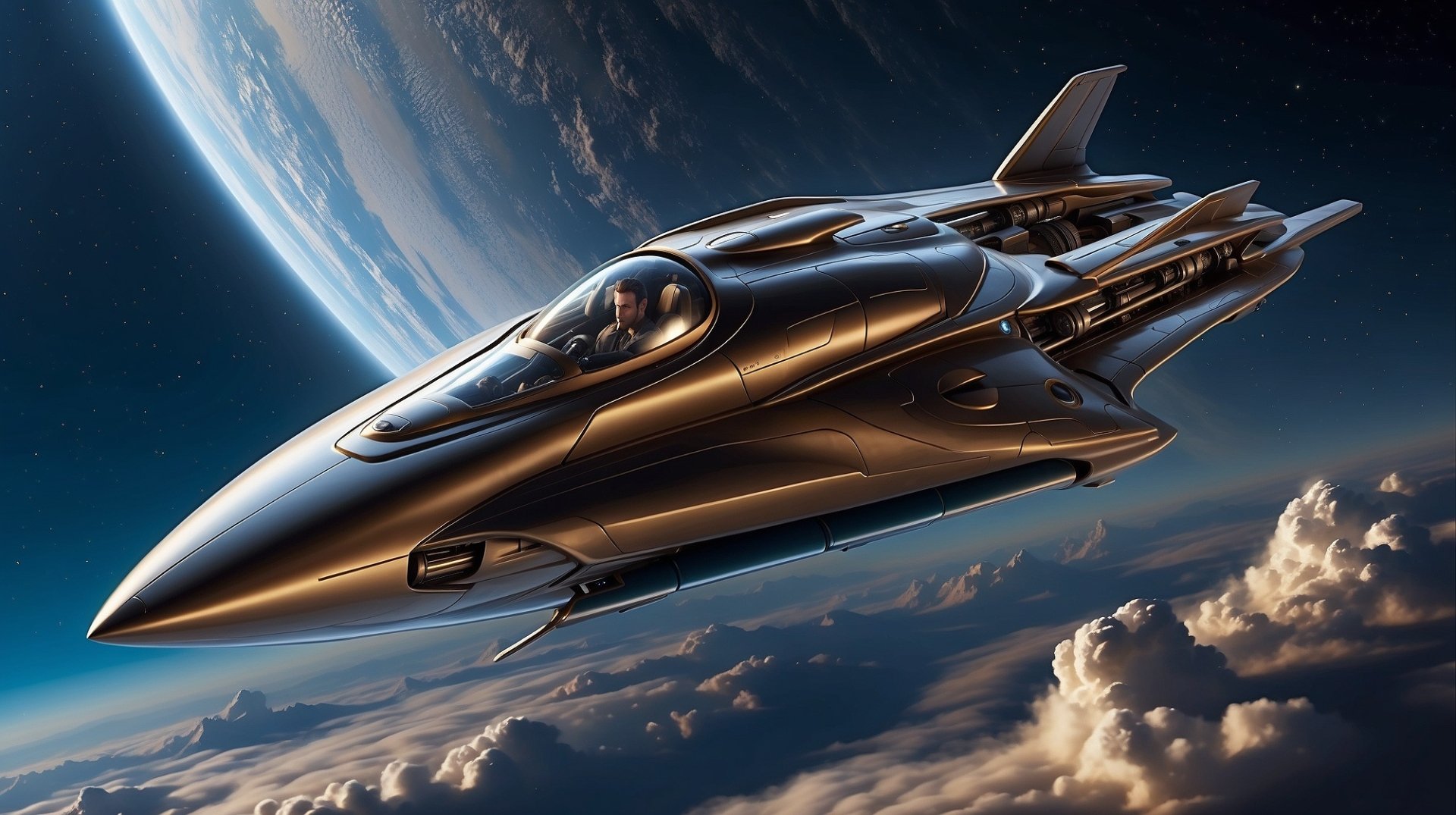 Futuristic Aircraft by AnimeHead