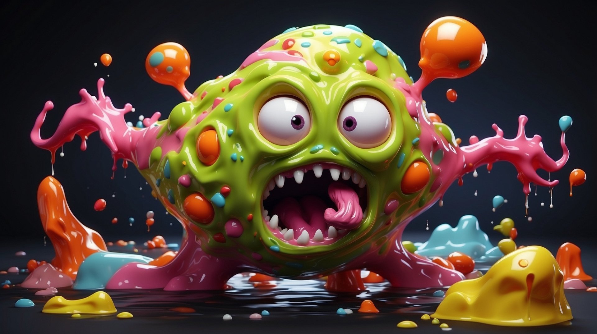 Slimy creature by AnimeHead
