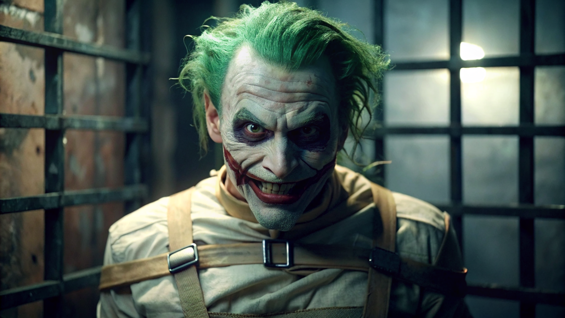 Joker in gotham asylum by Siwo