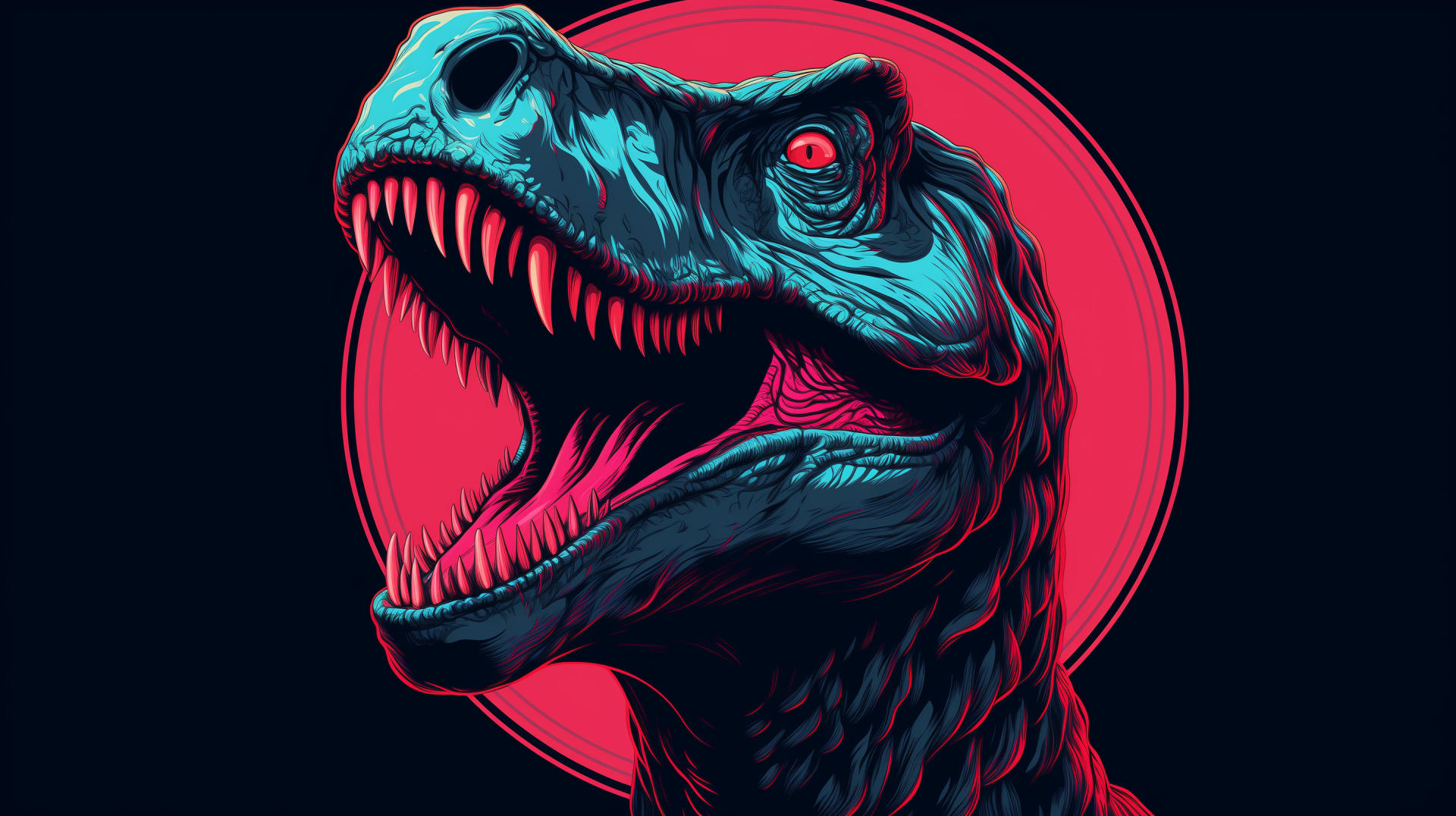 Download Dinosaure Minimalist AI Art HD Wallpaper