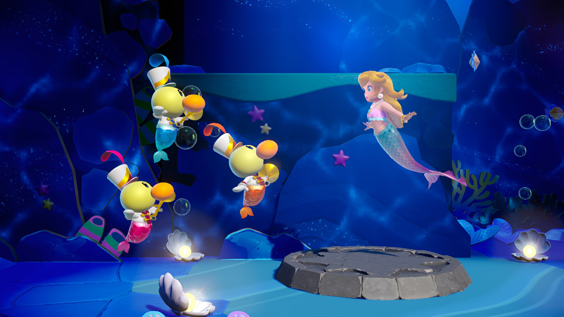 Princess Peach Showtime HD Wallpaper - Underwater Video Game Adventure