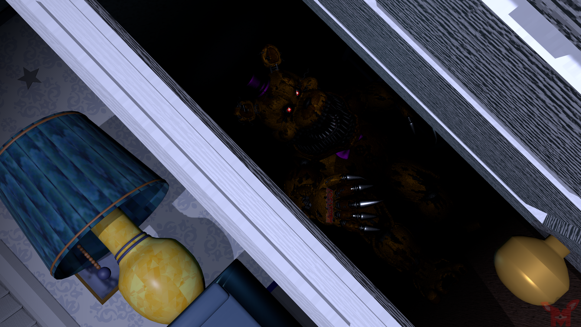 Download Nightmare Fredbear (Five Nights At Freddy's) Video Game Five Nights At Freddy's 4 Five Nights At Freddy's 8k Ultra HD Wallpaper by Mikol1987