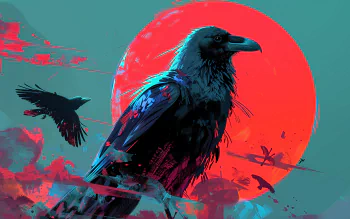 the crow desktop wallpaper