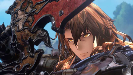 HD Granblue Fantasy: Relink wallpaper featuring a close-up of a character ready for battle.