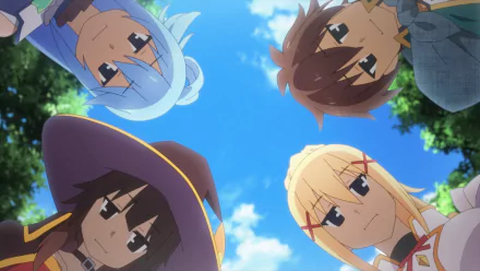  Aqua, Megumin, Kazuma, and Darkness