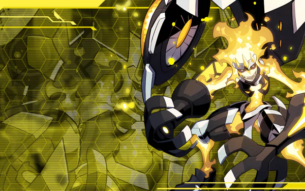 Stratos (Azure Striker Gunvolt) HD Desktop Wallpaper | Background Image