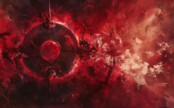 HD desktop wallpaper featuring a dynamic red aesthetic with abstract art for a vibrant background.