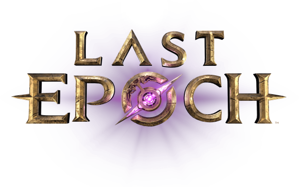 HD desktop wallpaper featuring the logo of the video game Last Epoch with a vibrant purple background.