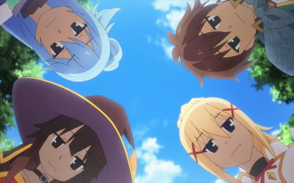  Aqua, Megumin, Kazuma, and Darkness