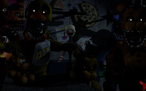 Withered Freddy (Five Nights at Freddy's) Puppet (Five Nights at Freddy's) video game Five Nights At Freddy's 2 Five Nights at Freddy's HD Desktop Wallpaper | Background Image