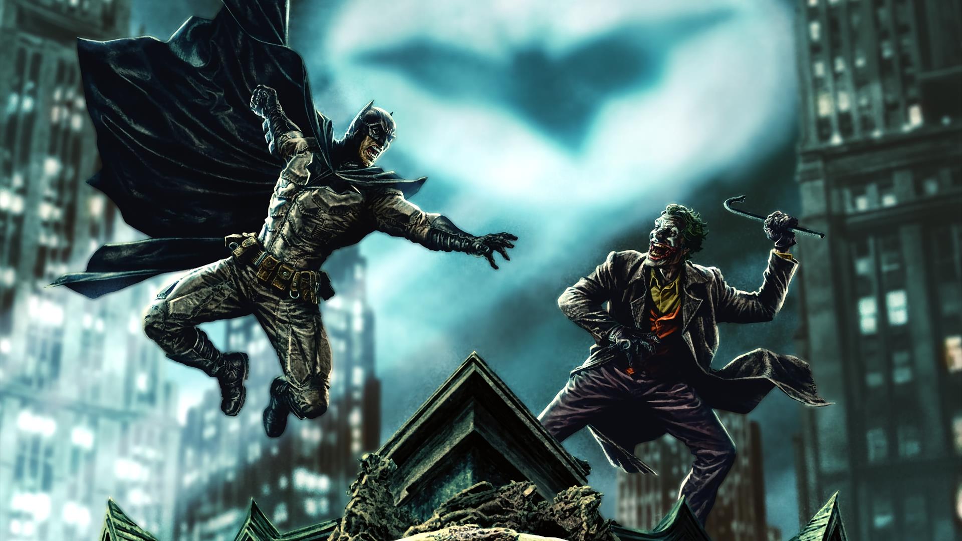 Download Batman Joker Lee Bermejo DC Comics HD Wallpaper