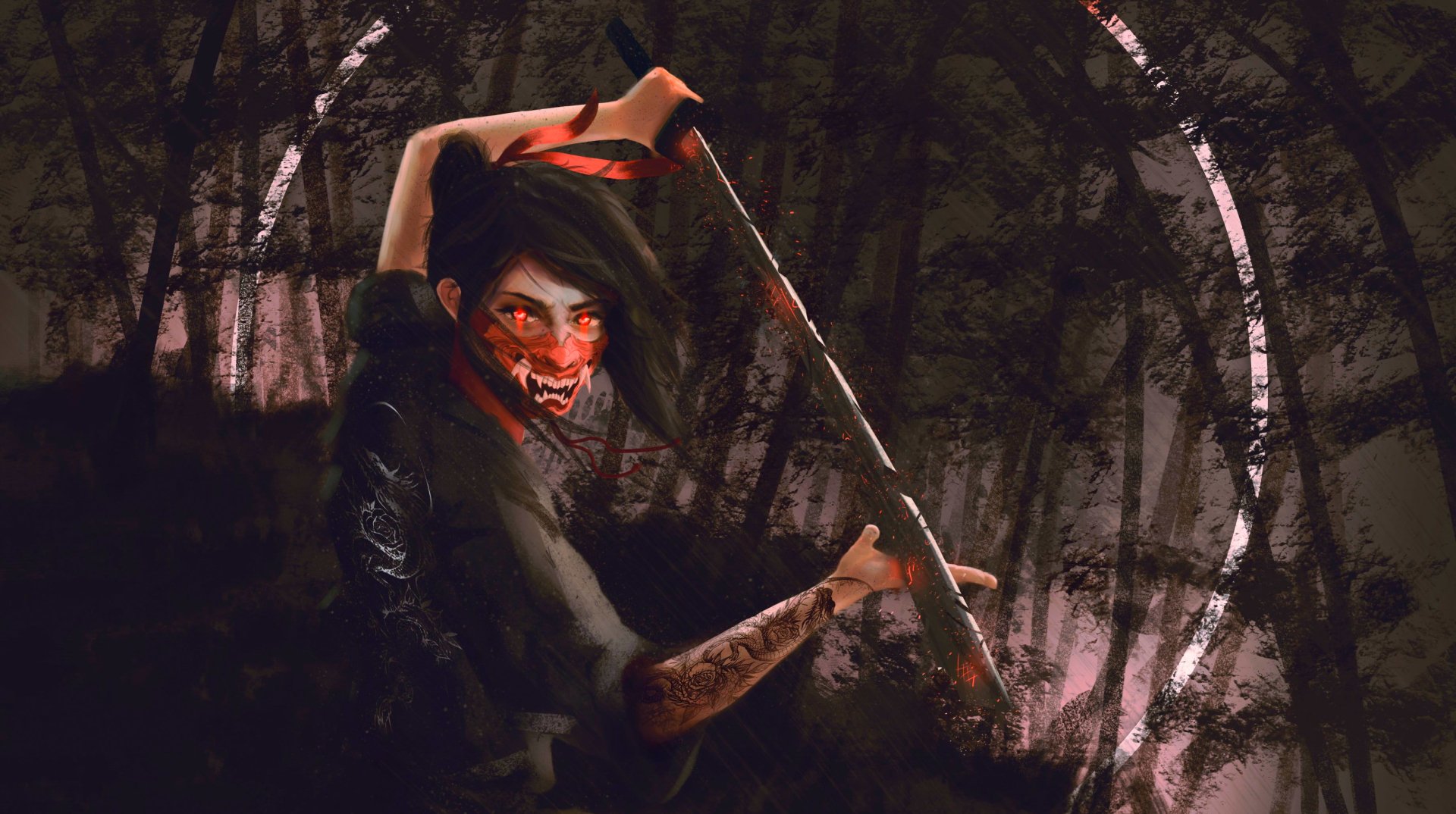 Download Cyberpunk 2077 Samurai Sword Cool Anime Cool Anime Anime Samurai HD Wallpaper