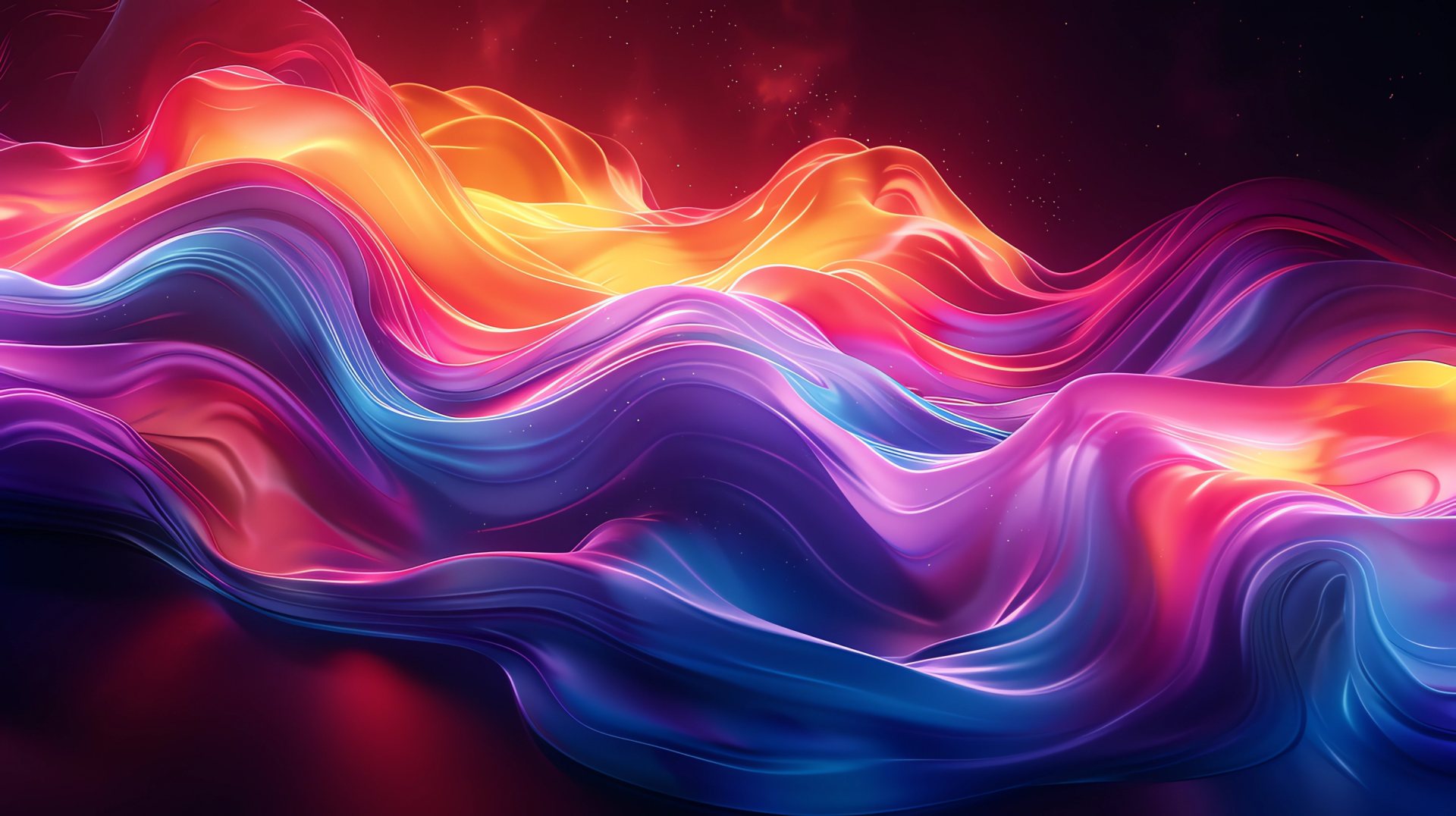 Abstract fluid glow by michaldunaj