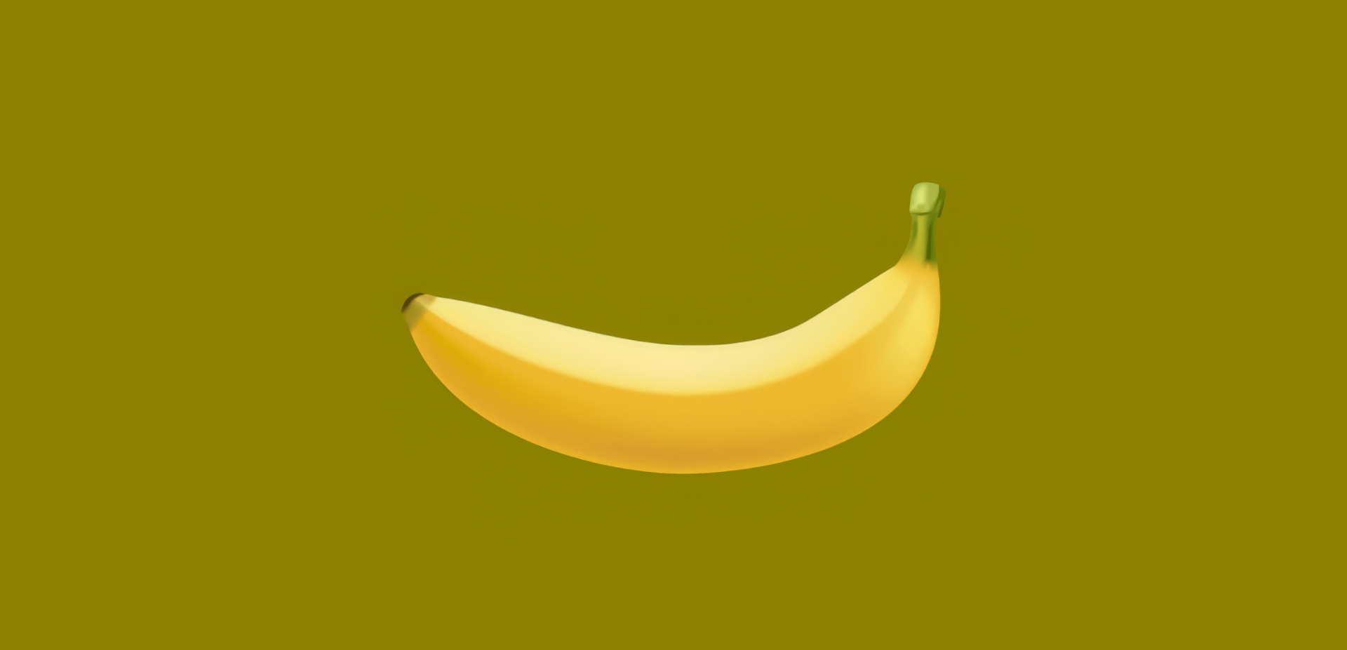 HD desktop wallpaper featuring a banana against a green background, inspired by a video game.